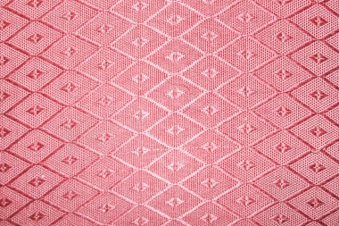 Kırmızı Kumaş Rhombus Yüzeyi