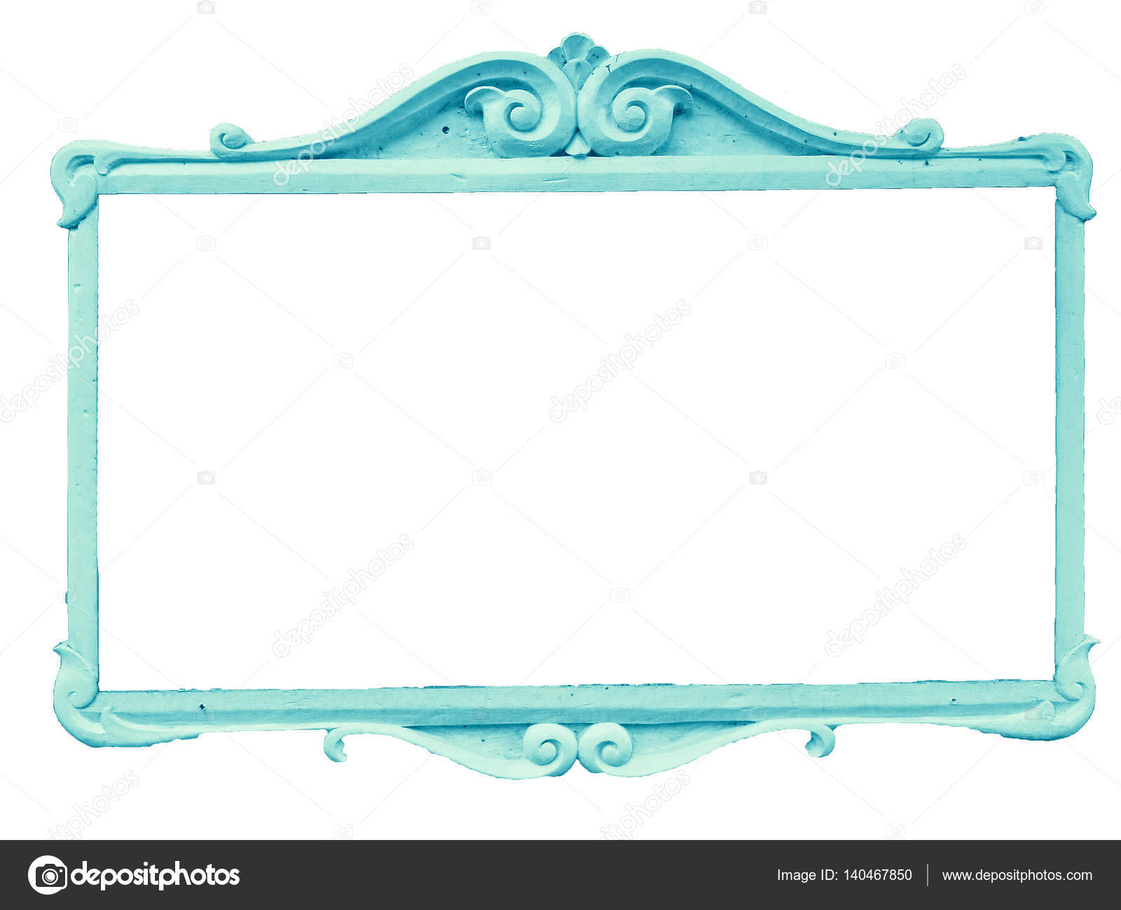 Concrete frame vintage border cyan color — Stock Photo © darkfoxelixir