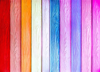 renkli dikey ahşap doku