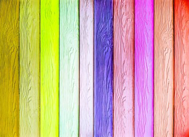 renkli dikey ahşap doku