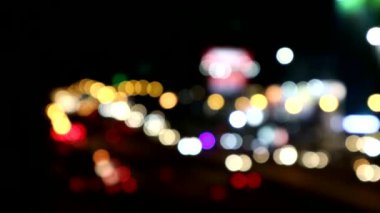 yolda trafik ışık araç gece Noel günü blur