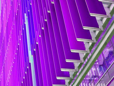 Akrilik plastik levha iç ve dış açık mavi bir var 