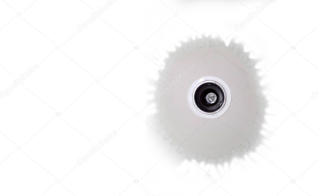 water always ooze out of ceiling around Downlight isolated