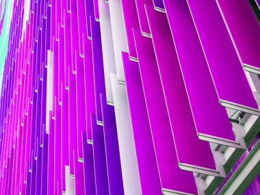 Akrilik plastik levha iç eğim alt 45 derece ve mavi p