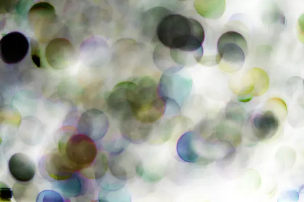 Verschwommene Blasen Glaskugel Auf Abstraktem Hintergrund Mit Buntem Hintergrund — Stockfoto