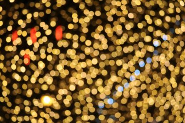 bulanıklık ve bokeh renkli ışık ve gece g altın renk soyut