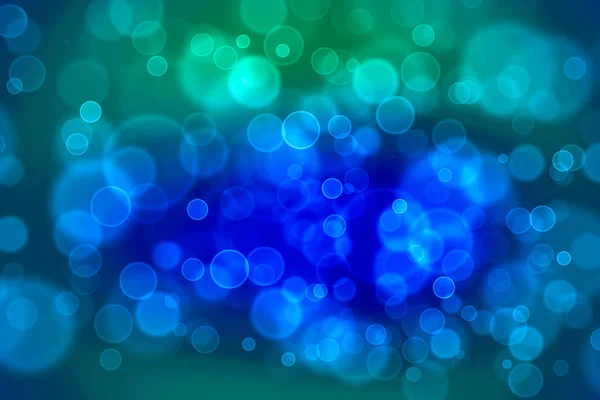 Groene blauwe bel goddelijke dimensie bokeh wazig absract — Stockfoto