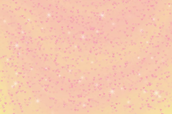 Luz rosa estrela do coração e cor do ovo abstrato — Fotografia de Stock