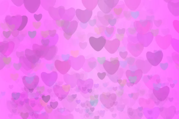 Light pink heart star rainbow bubble and dark heart abstract — Stock Photo, Image