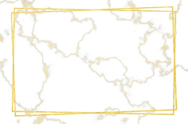 Gold border gold white marble pattern and luxury interior wall t — ストック写真