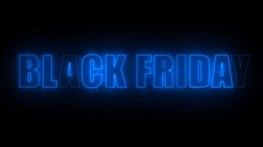 black Friday metin elektrik işareti parlaklık bitiş uzaklığı 2 saniye