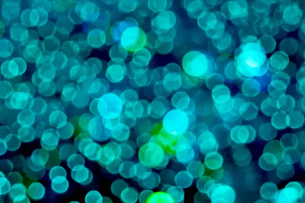 Aqua Abstract Van Wazig Bokeh Kleurrijke Interieur Lichte Nacht Tuin — Stockfoto
