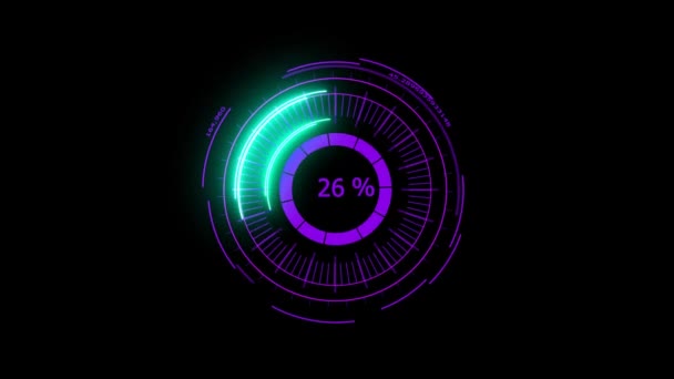 Digitale Stromzähler Energie elektrisch lila Sommerschlussverkauf für Banner und Analyse werben — Stockvideo