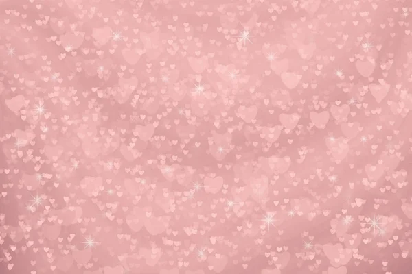 Luce Bianco Cuore Stella Arcobaleno Bolla Rosa Colore Cuore Astratto — Foto Stock