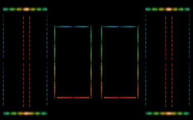 Üçgen tırnaklı gökkuşağı sınır çizgisi yavaş yavaş karardı.