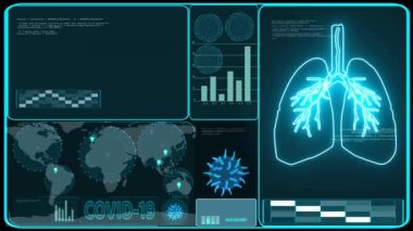 Covid virüsü tüm dünya analizlerini yaydı ve dijital grafik çubuğu mavi ekranı döndürdü