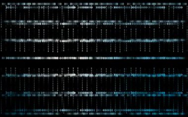Üçgen mavi ton küçük trafik soyut dijital stereo yavaşlama çizgide hepsi soldu