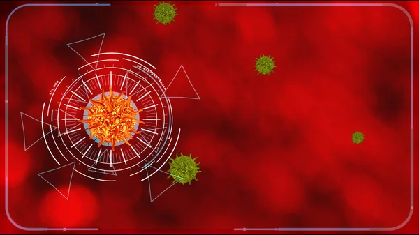 Magma Χρώμα Ιός Covid Ψηφιακή Ανάλυση Για Βρείτε Εμβόλιο Και — Φωτογραφία Αρχείου