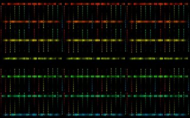 Üçgen gökkuşağı küçük trafik soyut dijital stereo yavaş yavaş karardı hepsi siyah ekran çizgisinde