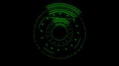 sihirli üçgen ve kare yeşil enerji bayrak ve reklam için döner