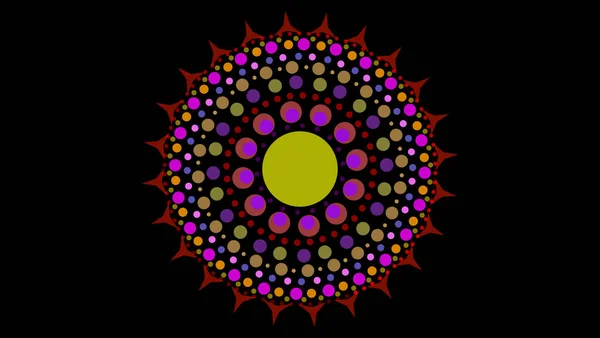 Art Dot Fade Circle Small Twenty Fore Thorn Red Purple — стоковое фото