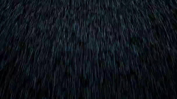 비오듯쏟아지는 빗방울에는 흰색 과 회색 의비가 내린다 — 비디오