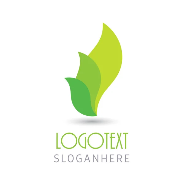 Ekologi logotyp mall — Stock vektor