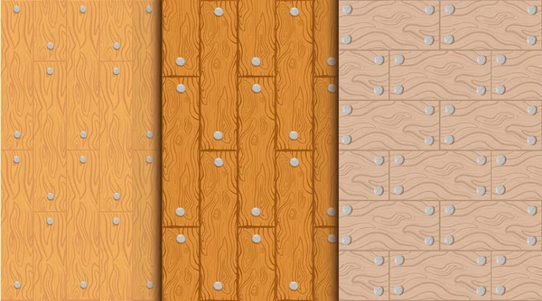 Holz Textur Vektor Hintergrund. Textur eines Baumes festlegen. Cartoon-Hintergrund für Spielelemente isoliert. — Stockvektor
