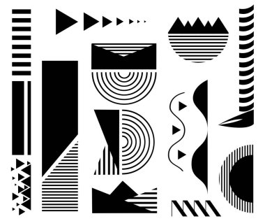 Tasarım öğeleri. Geometrik soyut satır arkaplanı.