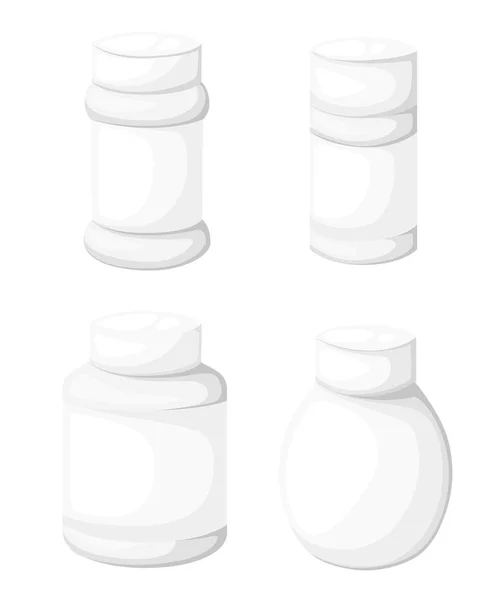 Set tavoletta vaso disegno piatto stile vettoriale illustrazione . — Vettoriale Stock