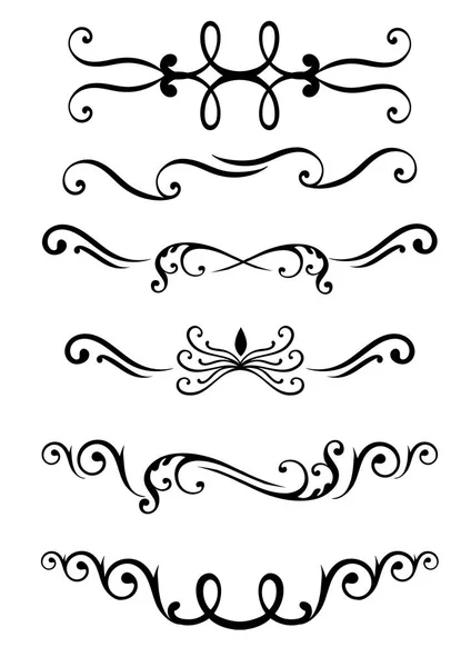 Dekor Muster Flora Icon Set für Interieurs flache Design Stil Vektor Illustration. — Stockvektor