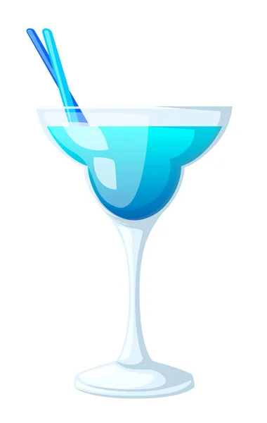 Sekiz popüler alkollü kokteyller düz stil kokteyl parti davetiyeleri el ilanı broşür şablonları beyaz arka plan üzerinde izole illüstrasyon vektör. — Stok Vektör