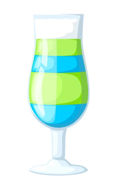 Vektor Illustration von acht beliebten alkoholischen Cocktails flachen Stil Cocktail Party Einladungen Flyer Broschüren Vorlagen isoliert auf weißem Hintergrund. — Stockvektor