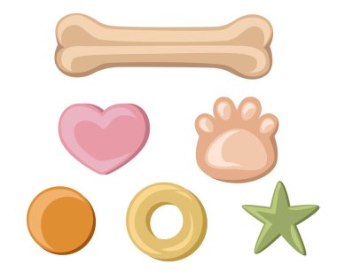 yiyecek ve içecek için düz tasarım simgeler kümesi.