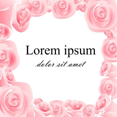 Beyaz zemin üzerine kırmızı gül. Vektör çizim. Web sitesi sayfası ve mobil uygulaması tasarım vektör öğesi