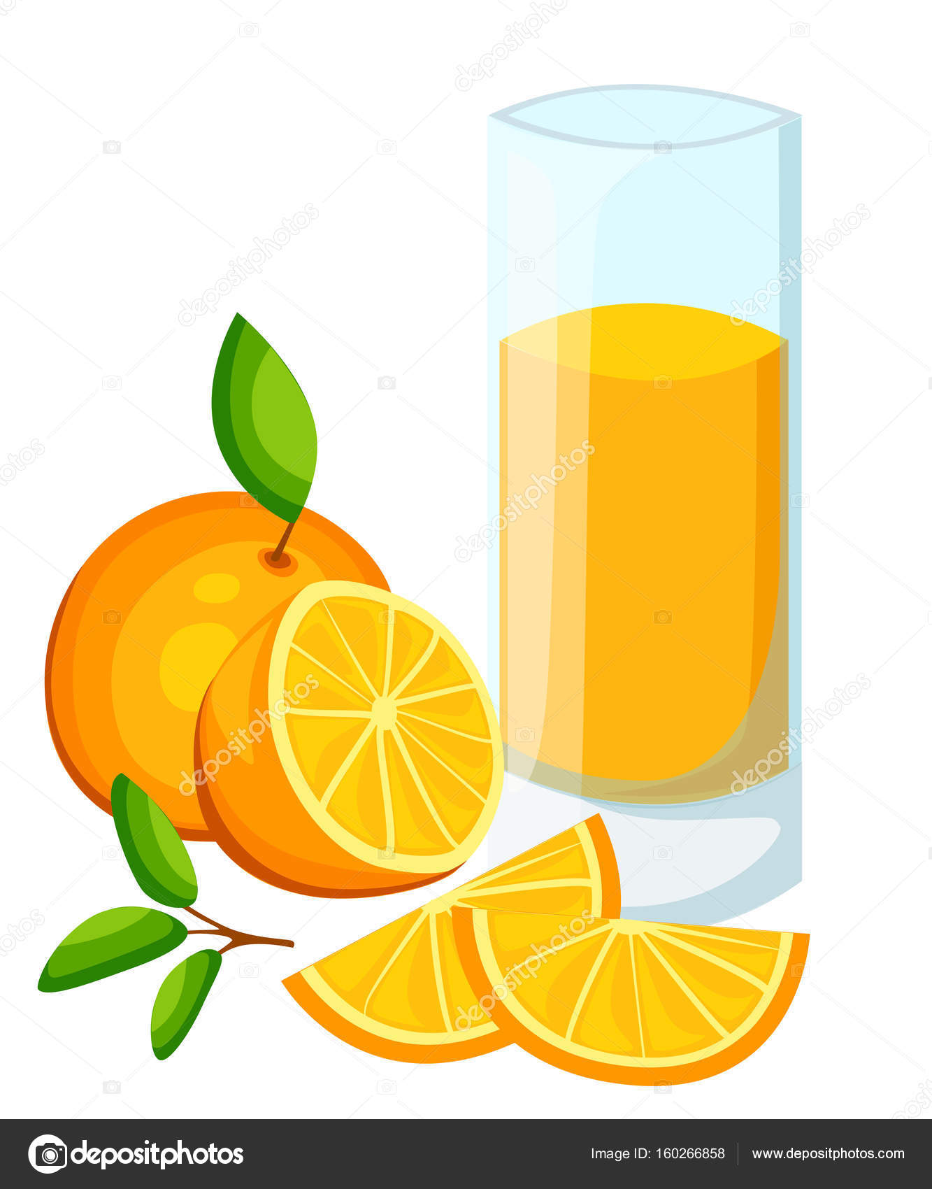 设计模板横幅、 海报、 图标橙果汁。插图的橙汁喝我。鲜榨热带橙汁为健康的生活。一杯果汁在嘟嘟可爱的风格。矢量图库矢量图©alfadanz.stock.gmail.com  160266858, image size:803x1024