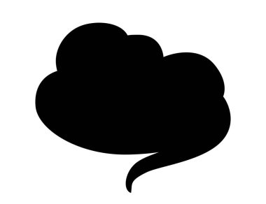 Siyah siluet yılan çizgi film hayvan tasarımı düz vektör çizimi beyaz arka planda izole