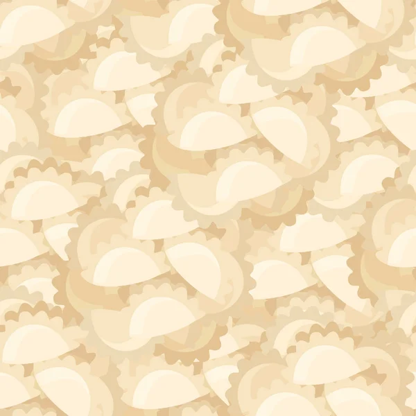 Modèle homogène de plats traditionnels slaves dumplings pelmeni varenyky illustration vectorielle plate — Image vectorielle