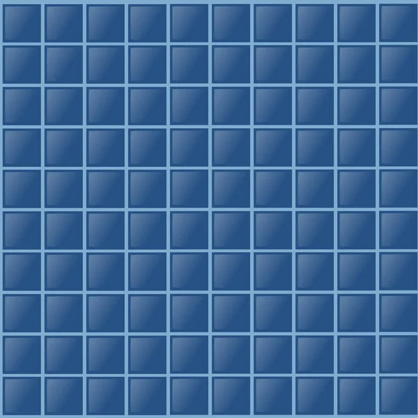 Modelo sin costuras de azulejos azules para la piscina o el cuarto de baño de ilustración vectorial plana. — Vector de stock