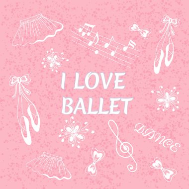  Bale seviyorum. Bale doodle illüstrasyon.