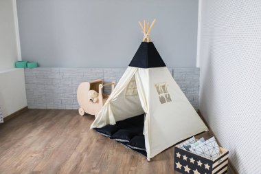 Teepee ile oyun odası