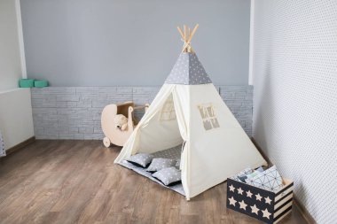 Teepee ile oyun odası