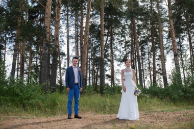 güzel genç gelin ve damat