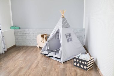 Teepee ile oyun odası