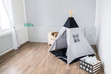 Teepee ile oyun odası