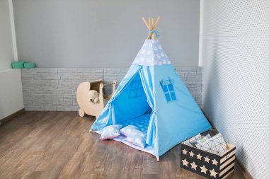 Teepee ile oyun odası