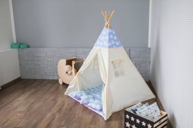 Teepee ile oyun odası