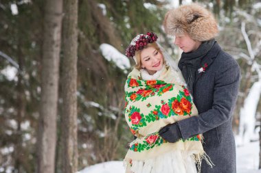 Gelin Damat kış şal.