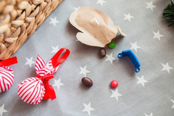 Advent calendar Christmas candy — Stock Photo, Image