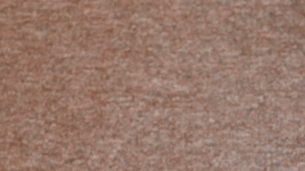 Grijze korthaar tapijt textuur. Vervagen. — Stockvideo